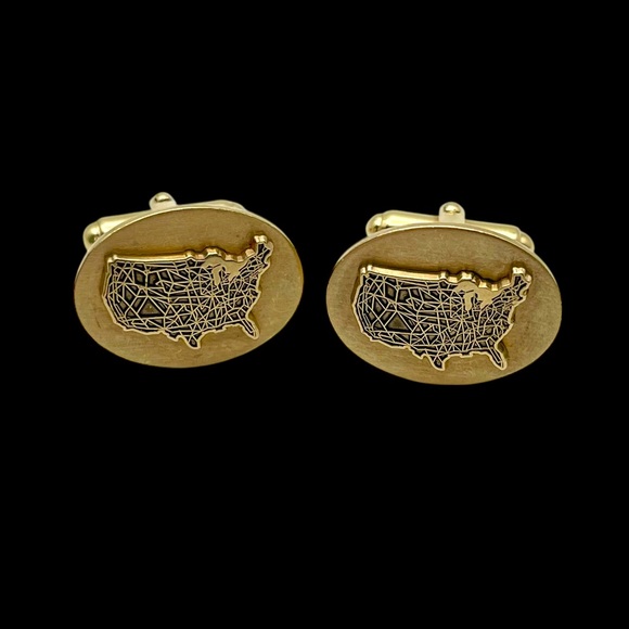 Rare Vintage 12KT Gold Filled United States Cufflinks Collectible Nice Gift - Picture 6 of 14